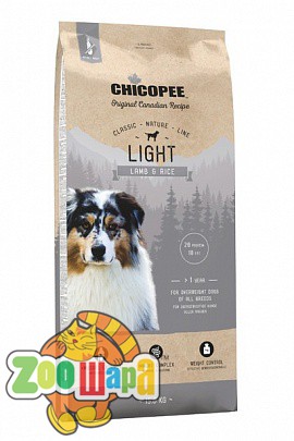 Chicopee Chicopee CNL Adult Light Lamb & Rice , 15 кг для взрослых собак всех пород с избыточным весом