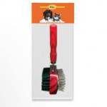 FOX расческа-щетка деревянная двухсторонняя, красная