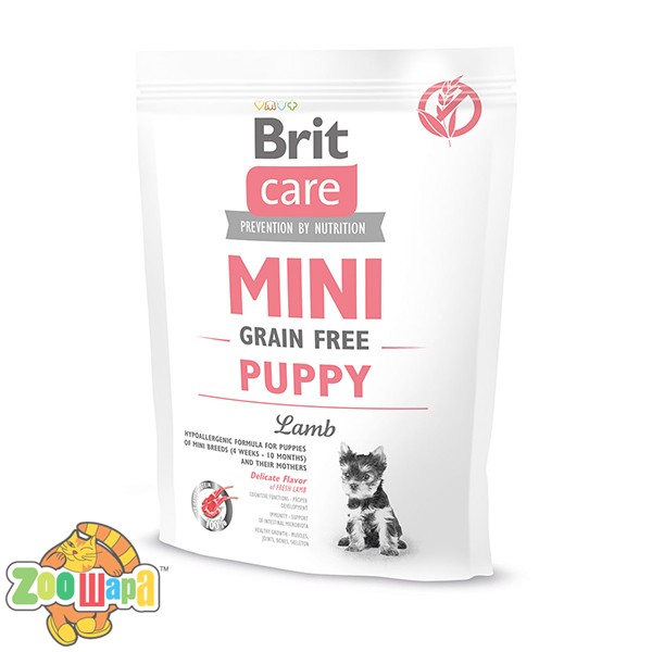 Brit Care GF Mini Puppy Lamb (400 г) сухой корм с ягненком для щенков и юниоров миниатюрных пород (170774/0145), (1111148816)