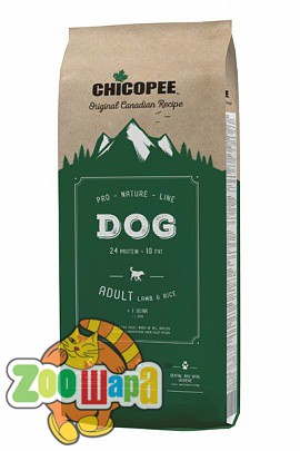 Chicopee Chicopee PNL Adult Lamb&Rice , 20 кг для взрослых собак всех пород с ягненком и рисом