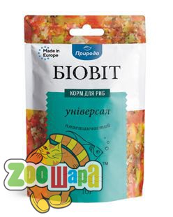 Природа Корм для риб Природа Біовіт Універсал, пластинчатий 10г арт.PR240466 (PR240466), (1111145399)