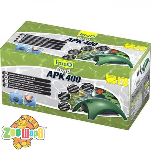 Tetra Компресор Tetra для аерації в ставку Pond APК 400 з двома виходами для ставка набір арт.187351 (187351), (1111126353)