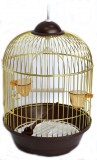 FOX Клетка золотая для птиц круглая d 23х37,5