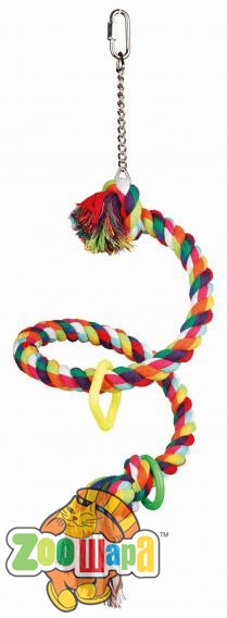 Trixie Игрушка-канат с пластиковыми кольцами 50см (5164), (1111119907)