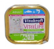 Vitakraft VitaLife для кошек с лососем и треской,  100 гр