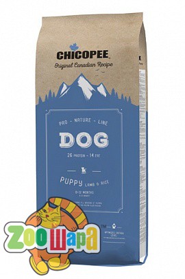 Chicopee Chicopee PNL Puppy Lamb&Rice с 3-й недели жизни щенков , 20 кг для щенков всех пород с 3-й недели жизни, с ягненком и рисом</
