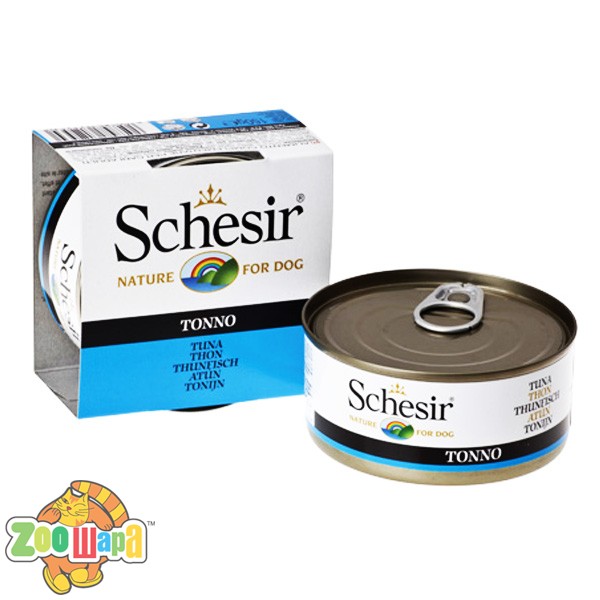Schesir Влажный корм для собак Tuna тунец в желе (150 г)