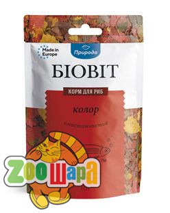 Природа Корм для риб Природа Біовіт Колор, пластинчатий 10г арт.PR240462 (PR240462), (1111145395)