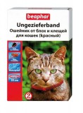 Beaphar (Беафар) Ошейник против блох и клещей для кошек красный 35 см