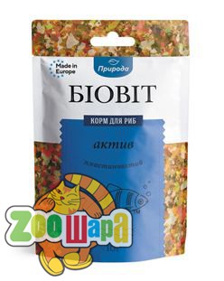 Природа Корм для риб Природа Біовіт Актив, пластинчатий 10г арт.PR240464 (PR240464), (1111145397)