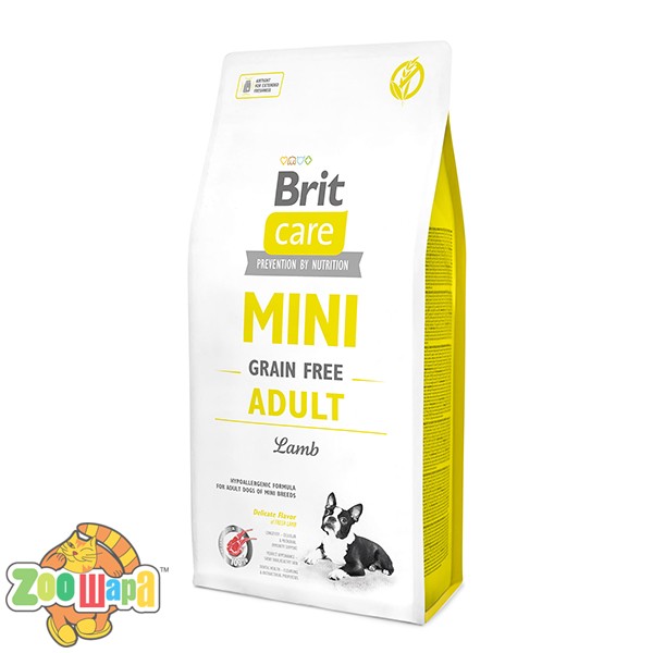 Brit Care GF Mini Adult Lamb (2 кг) сухой корм с ягненком для взрослых собак миниатюрных пород (170770/0107), (1111148812)