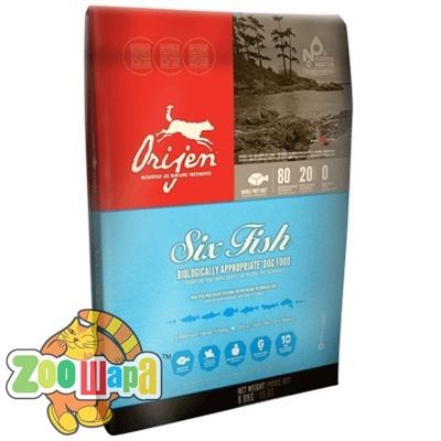 Orijen Сухой корм для собак всех возрастов SIX FISH Dog (2,0 кг)