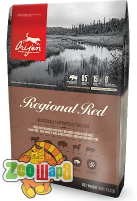Orijen ORIJEN REGIONAL RED для собак всех пород 2,5 кг