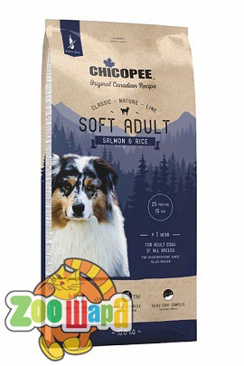 Chicopee Chicopee CNL Adult Soft Salmon & Rice , 2 кг для взрослых собак всех пород с лососем и рисом