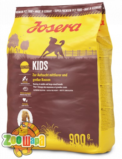 Josera Сухой корм для щенков средних и крупных пород Kids  (0,9 кг)
