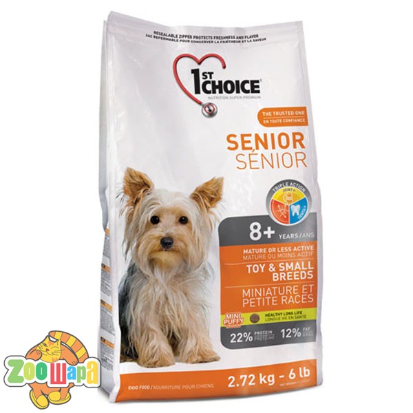 1st Choice Сухой корм для пожилых или малоактивных собак мини и малых пород Senior (7 кг)