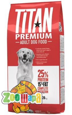 Chicopee Titan Premium Adult Dog , 20 кг cухий корм для дорослих собак