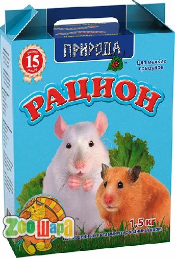 Природа Корм "Рацион для мелких грызунов"  1,5кг (PR740083), (1111135843)