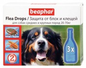 Beaphar (Беафар) Капли от блох и клещей для средних и крупных собак 3 пипетки