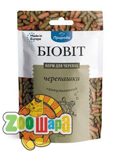 Природа Корм Біовіт Черепашки, гранульований 25г арт.PR240470 (PR240470), (1111145403)