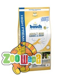 Bosch (Бош) Эдалт Мини ягненок с рисом 15 кг корм для взрослых собак