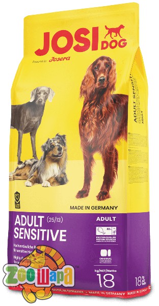 Josera Сухой корм для взрослых собак с чувствительным пищеварением Sensitive (18 кг)