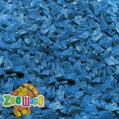 Zeta Грунт для аквариума  голубой 1кг. средн.(5-10мм) (zeta000595), (1111123186)