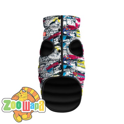 Collar Курточка WAUDOG Clothes для собак, рисунок Супермен комикс,  XS30 - длина спины: 28-30 см, обхват груди: 43-46 см, обхват шеи: 27-30см.  (0930-4006), (4823089332314)