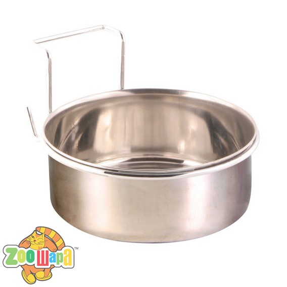 Trixie Миска (металл) с крючком для птиц 0,6 л (5495), (7280)