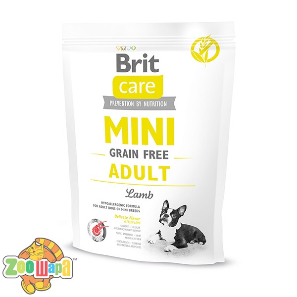 Brit Care GF Mini Adult Lamb (400 г) сухой корм с ягненком  для взрослых собак миниатюрных пород (170771/0114), (1111148813)