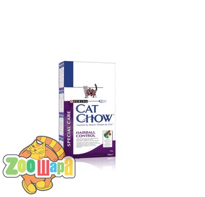 Cat Chow (Кэт Чау) Hairball. Против образования волосяных комков шерсти в желудке 1.5 кг