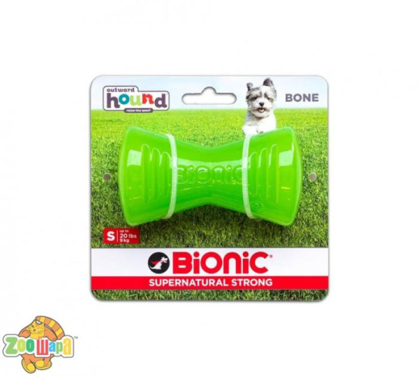 Outward Hound Іграшка для собак Біонік Опак Бон кістка мала зел. арт. bc30089