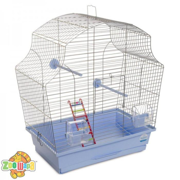 Природа Клітка Природа Мері для птахів 44*27*54 хром/світло-блакитна арт.PR241471 (PR241471), (1111159124)