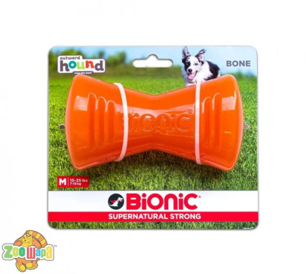 Outward Hound Іграшка для собак Біонік Опак Бон кістка середня оранж. арт. bc30091