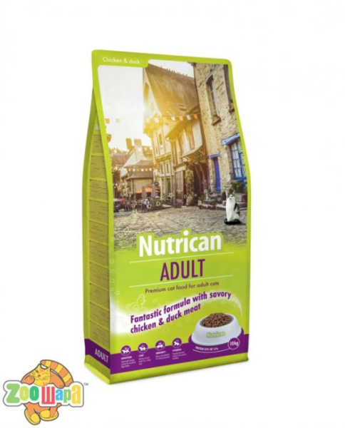 Nutrican Корм для дорослих котів  Adult Cat 10 kg/Нутрікан Едалт Кет 10 кг