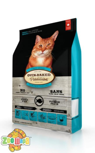 Oven-Baked Tradition Canada. Super premium - сухой корм для кошек со свежего мяса рыбы 0.35 кг