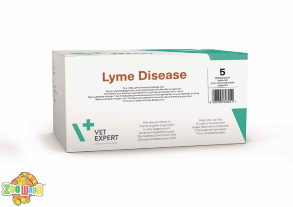 VetExpert Lyme Ab - антитіла хвороби Лайма (бореліоз), експрес-тест (5 шт.)