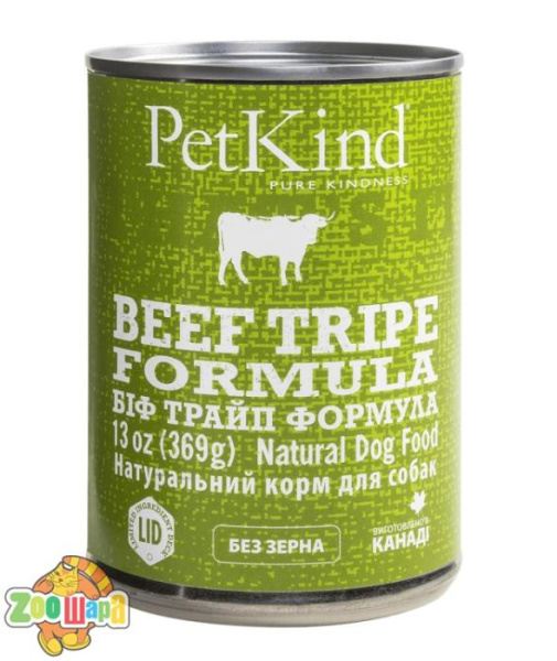 PetKind Влажный Консервований корм  BEEF TRIPE FORMULA для собак 369 г