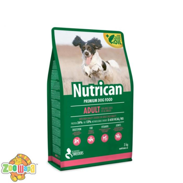 Nutrican Корм для собак  Adult 3 kg/Нутрікан Едалт 3 кг