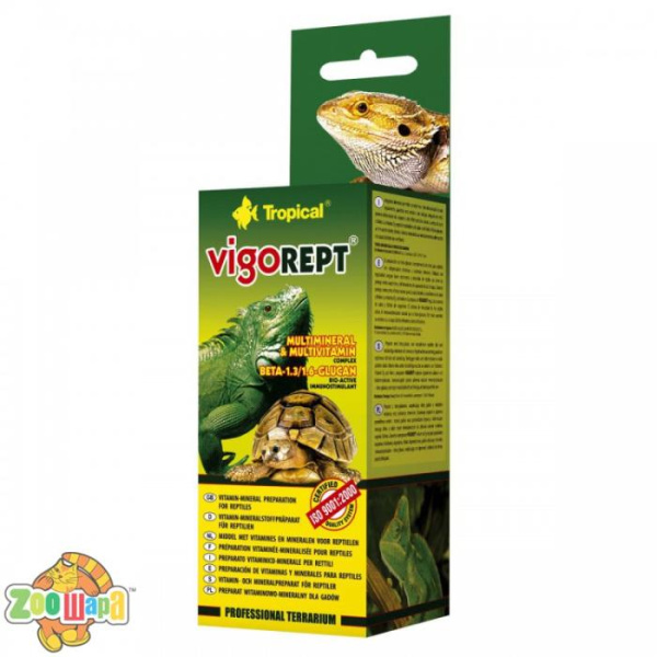 Tropical Вітамінно-мінеральний препарат для рептилій, Vigorept, 85 г, 12003 (12003 Tropical), (1111122173)