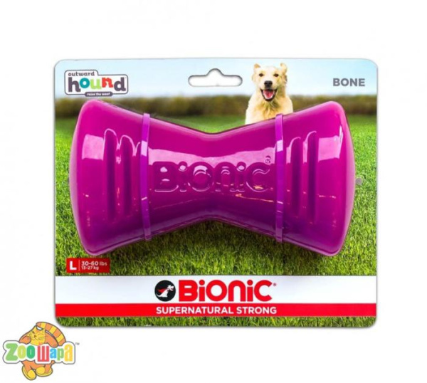 Outward Hound Іграшка для собак Біонік Опак Бон кістка велика фіол. арт. bc30096