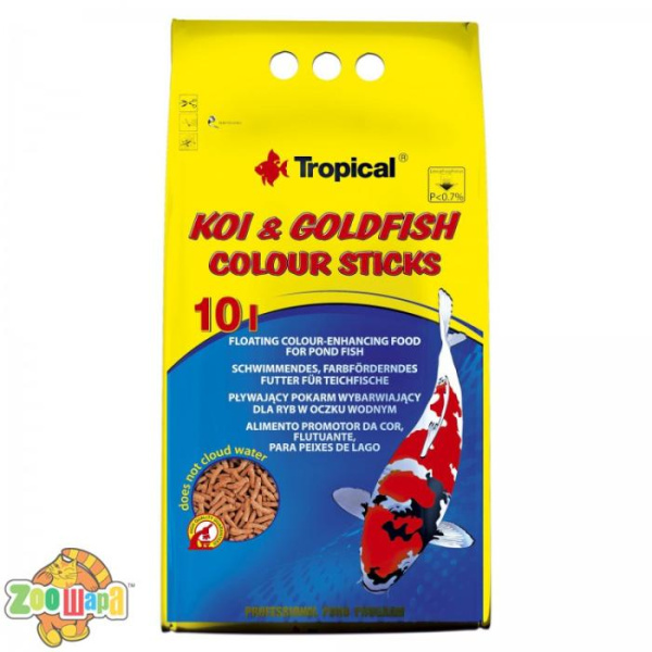 Tropical Корм для риб Коі у вигляді паличок, Koi&Gold Color Sticks, 800 г , 40656 (40656 пакет), (1111143140)