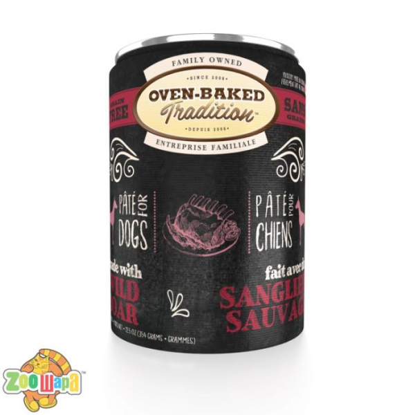 Oven-Baked Tradition Canada. Holistic - беззерновой паштет для собак со свежим мясом кабана 354г