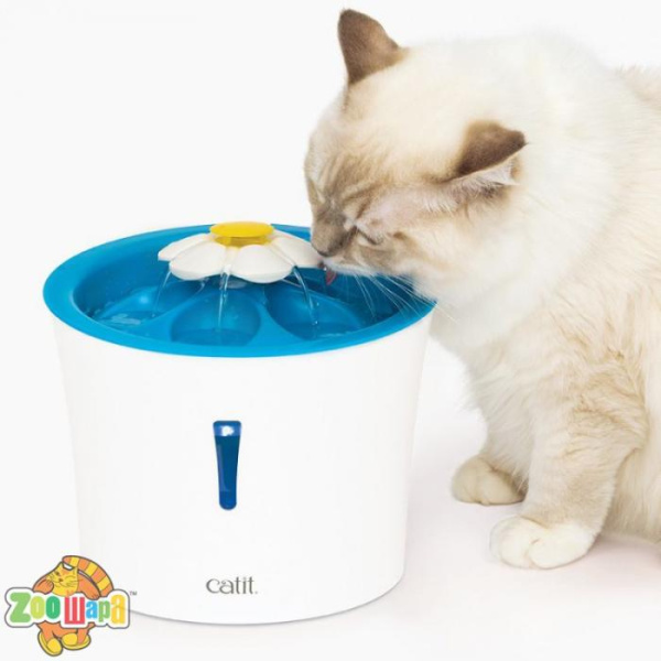 CatIt Поилка-фонтан цветок для кошек с LED подстветкой 3 л (43747W), (1111157154)