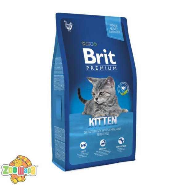 Brit Premium Cat Kitten (1,5 кг) сухой корм с курицей для котят всех пород (170353/3048), (1111143828)