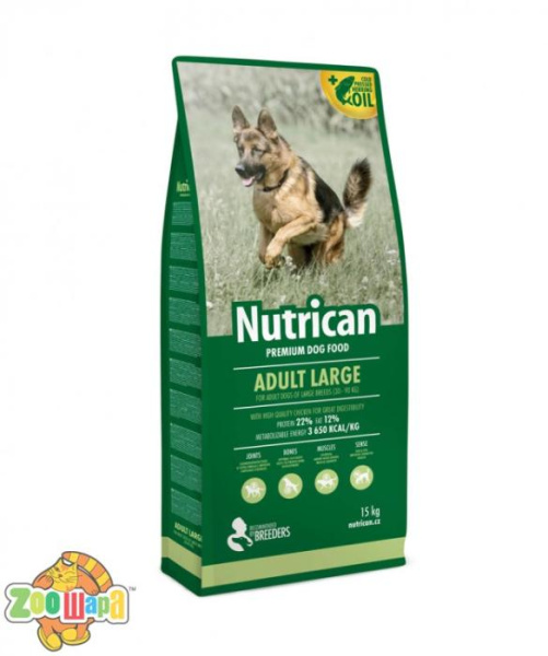 Nutrican Корм для собак  Adult Large 15 kg/Нутрікан Едалт Лардж 15 кг