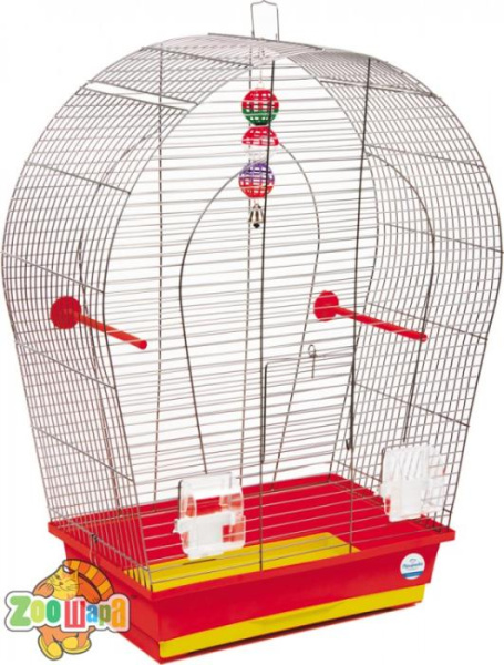 Природа Клетка для птиц "Арка большая" ХРОМ  44*27*75 (PR241495), (1111159086)