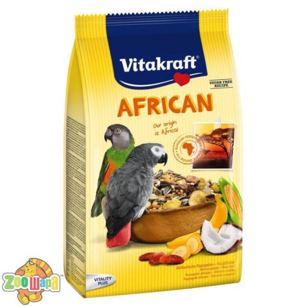 Vitakraft Корм Вітакрафт преміум меню для декоративних папуг, жако, 750 г, 21640 (21640), (7398)