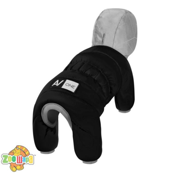 Collar Комбинезон AiryVest ONE для собак, черный,  S30 - длина спины: 27-30 см, обхват груди: 57-59 см, обхват шеи: 40-43см.  (24141), (4823089309132)