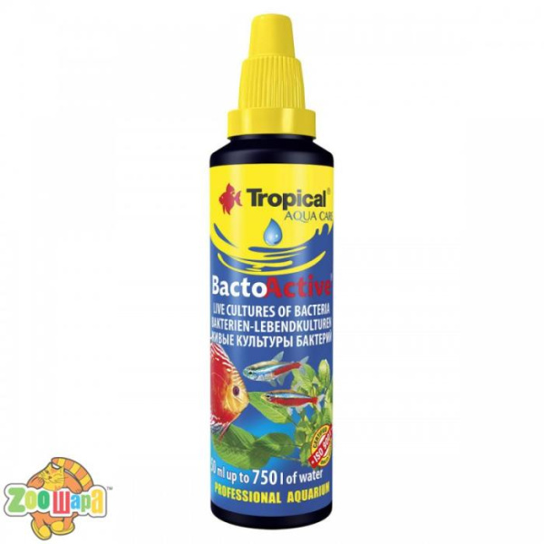 Tropical Препарат для запуску акваріума BACTO ACTIVE, 30 мл, 34301 (34301), (13109)